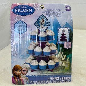 Wilton Disney Frozen Cardboard Cupcake Stand 11.75" W x 16" H 24 Cupcakes